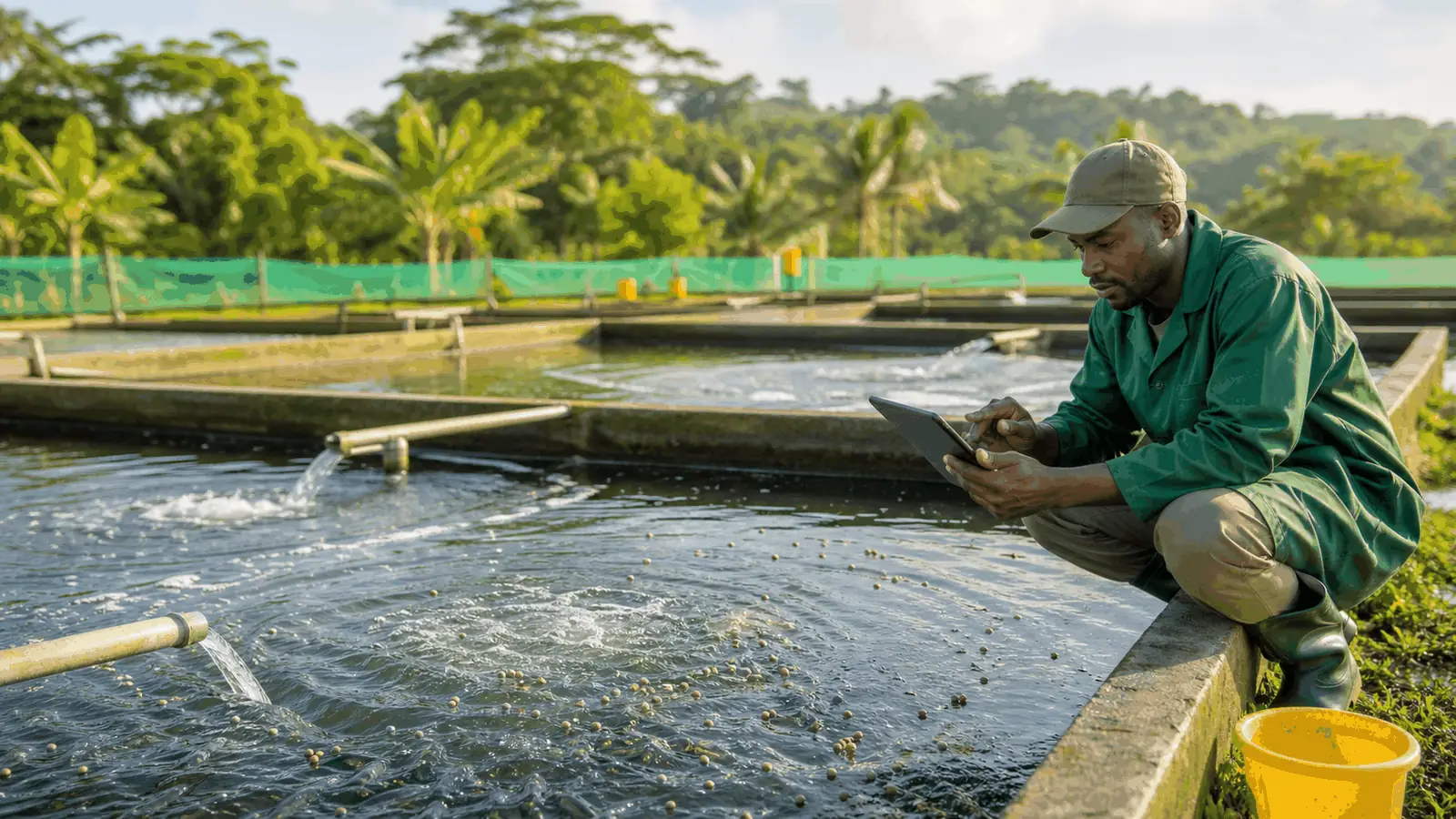 Bassins piscicoles suivis avec AgriBisso