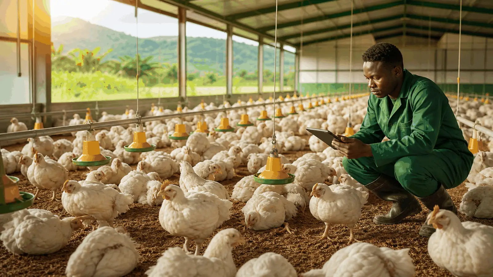 Elevage de poulet de chair suivi avec AgriBisso